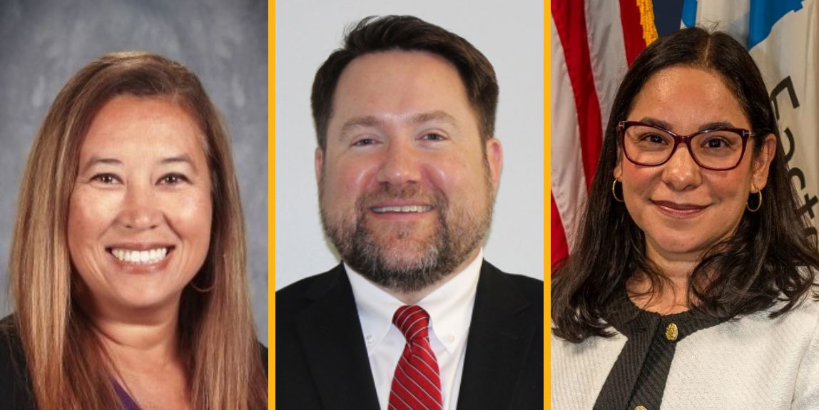 Bio photos of two women and a man, all of whom are new district superintendents for BOCES of NYS